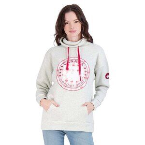 🆕 Canada Weather Gear Logo Printed Cowl Neck Fleece Sweatshirt